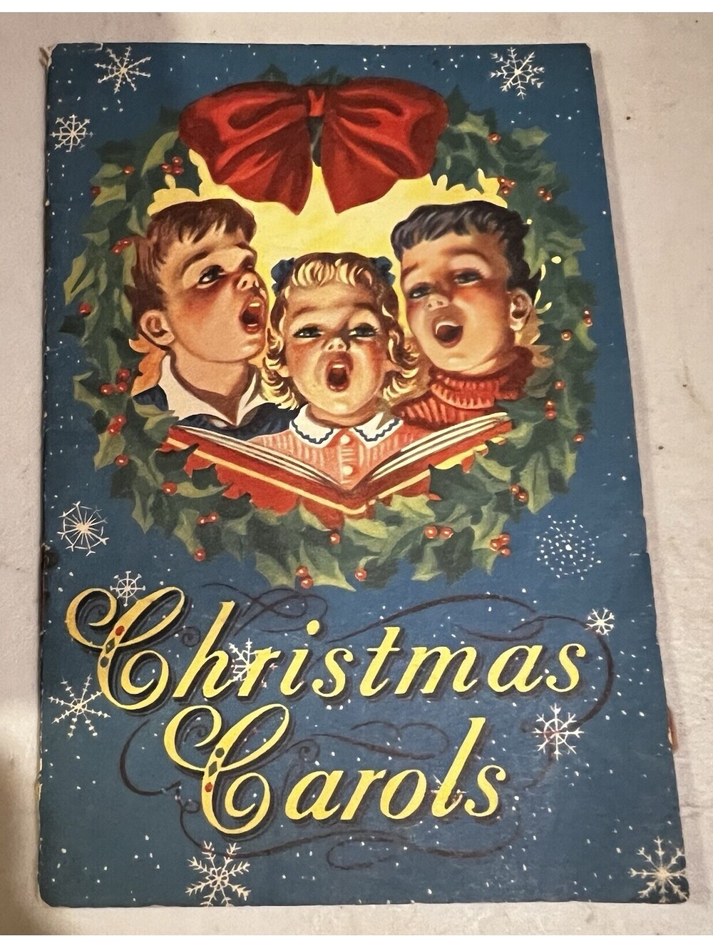Vintage 1953 Christmas Carols Club Holiday Sheet Music for Piano Choir Beginner
